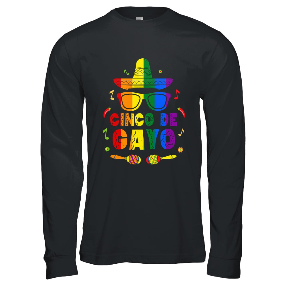 Funny Cinco De Gayo LGBT Gay Pride Flag T-Shirt & Hoodie | Teecentury.com
