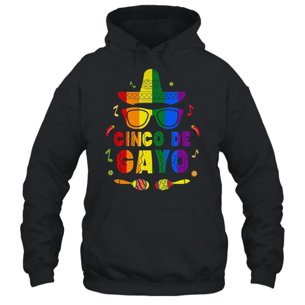 Funny Cinco De Gayo LGBT Gay Pride Flag T-Shirt & Hoodie | Teecentury.com