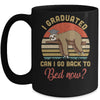 Funny Class Of 2022 Sloth Graduation Can I Go Back To Bed Mug Coffee Mug | Teecentury.com