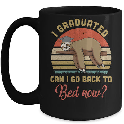 Funny Class Of 2022 Sloth Graduation Can I Go Back To Bed Mug Coffee Mug | Teecentury.com