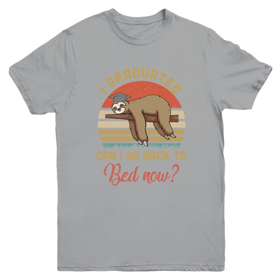 Funny Class Of 2022 Sloth Graduation Can I Go Back To Bed Youth Youth Shirt | Teecentury.com
