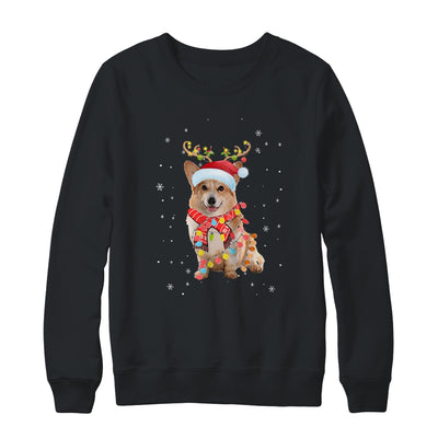 Funny Corgi Christmas Tree Santa Reindeer Pajamas T-Shirt & Sweatshirt | Teecentury.com