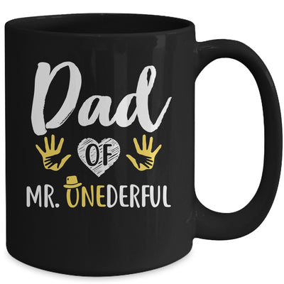 Funny Dad Of Mr. Onederful Wonderful 1st Birthday Boy Mug | Teecentury.com