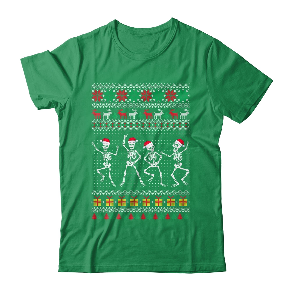 Funny Dancing Skeletons Ugly Christmas Shirt & Sweatshirt | teecentury