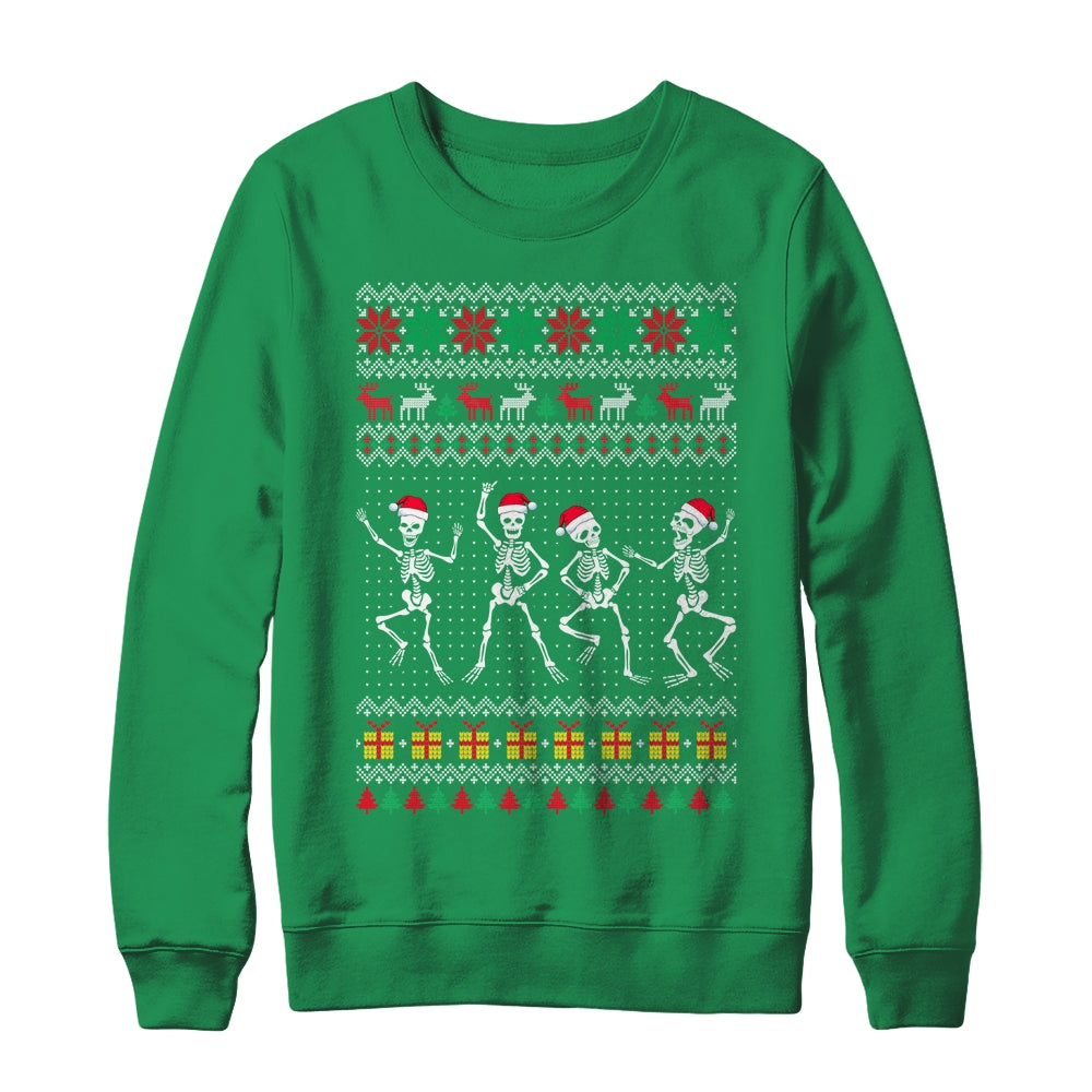 Funny Dancing Skeletons Ugly Christmas Shirt & Sweatshirt | teecentury