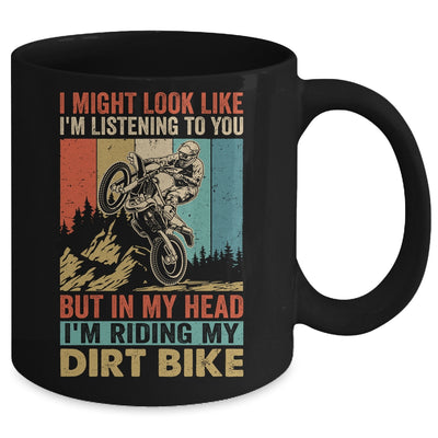 Funny Dirt Bike Art For Men Motocross Dirt Dirt Rider Retro Mug | teecentury