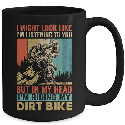 Funny Dirt Bike Art For Men Motocross Dirt Dirt Rider Retro Mug | teecentury