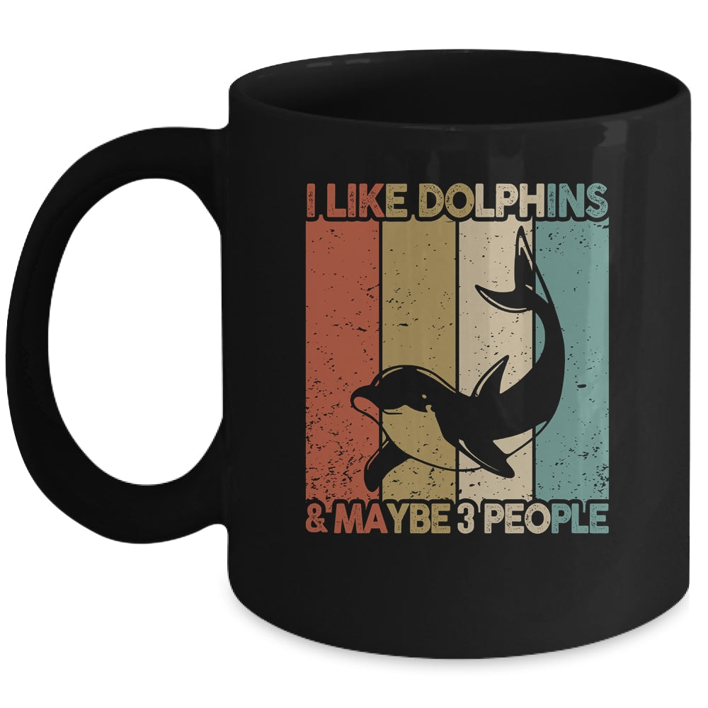 Funny Dolphin Design For Kids Men Women Animal Vintage Mug | teecentury