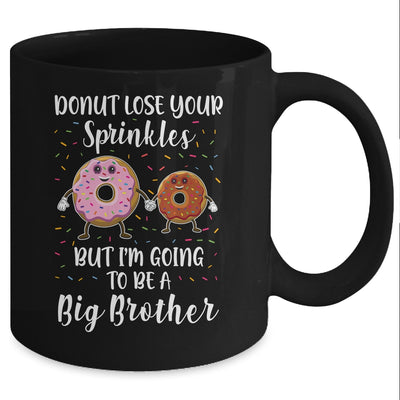 Funny Donut I'm Going To Be A Big Sister Baby Announcement Mug Coffee Mug | Teecentury.com