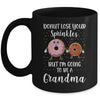 Funny Donut I'm Going To Be A Grandpa Baby Announcement Mug Coffee Mug | Teecentury.com