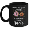 Funny Donut I'm Going To Be An Uncle Baby Announcement Mug Coffee Mug | Teecentury.com