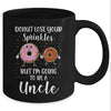 Funny Donut I'm Going To Be An Uncle Baby Announcement Mug Coffee Mug | Teecentury.com