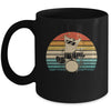 Funny Drummer And Cat Lover Vintage Mug | teecentury
