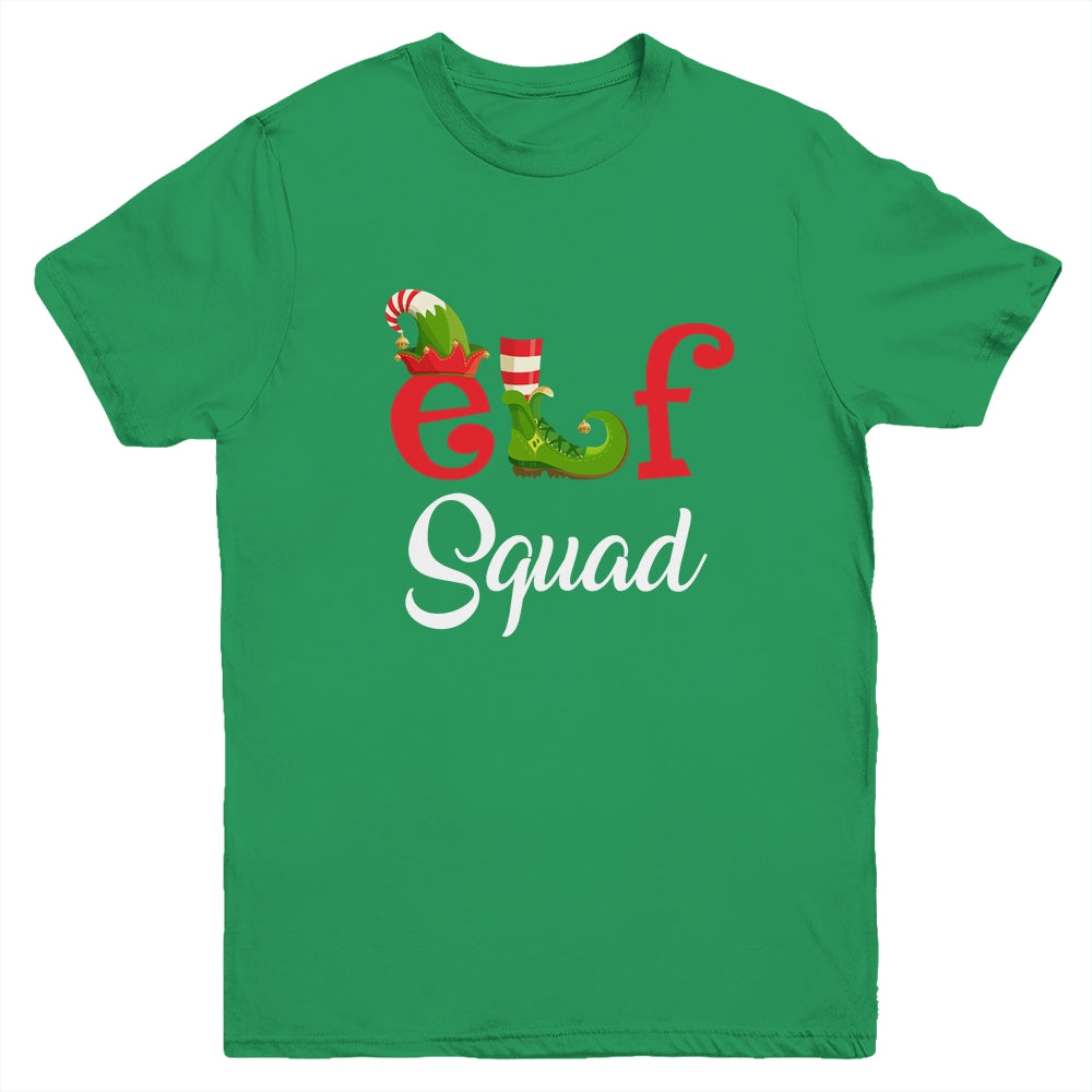 Funny Family Christmas Matching Holiday Group Elf Squad Youth Youth Shirt | Teecentury.com