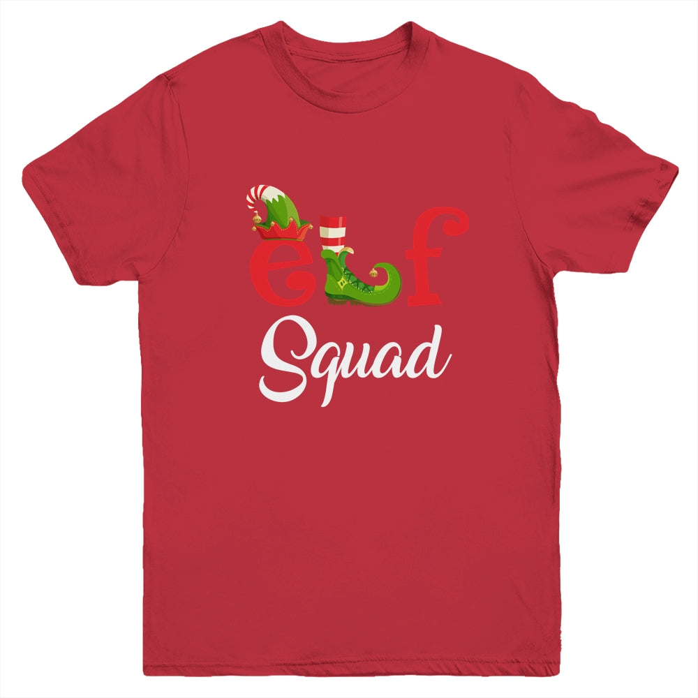 Funny Family Christmas Matching Holiday Group Elf Squad Youth Youth Shirt | Teecentury.com