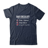 Funny Fathers Day Checklist Dad Jokes Dad Bod T-Shirt & Hoodie | Teecentury.com