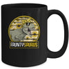 Funny Faunty Saurus Sunflower Dinosaur Aunt T Rex Mug Coffee Mug | Teecentury.com