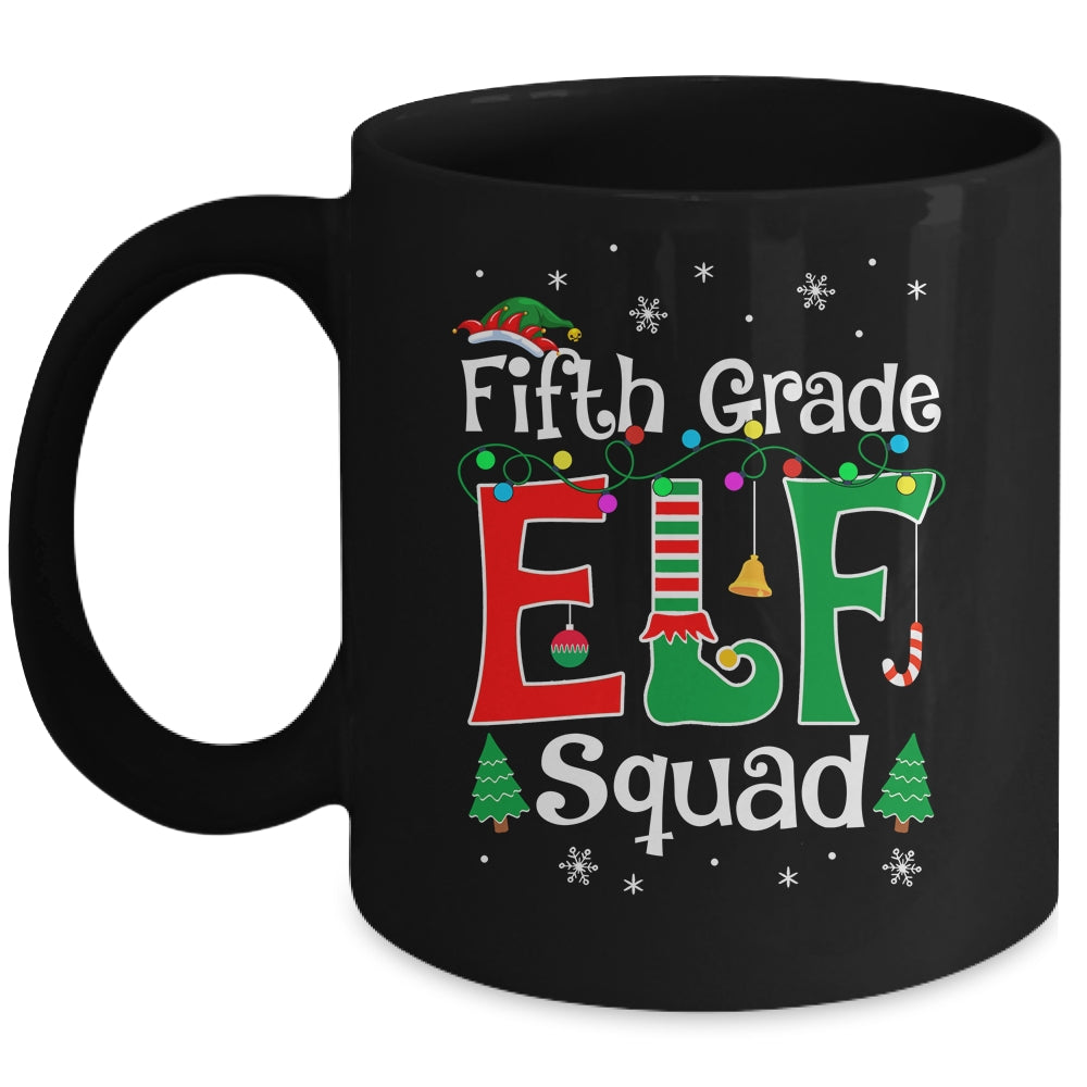 Funny Fifth Grade Elf Squad Teacher Christmas Child Xmas Mug | teecentury