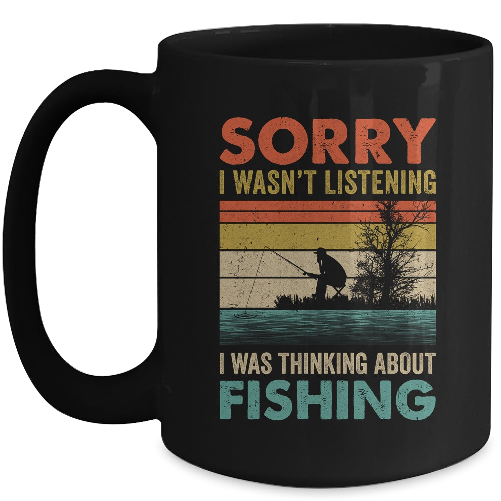 Funny Fishing For Men Women Trout Bass Fisherman Vintage Ceramic
