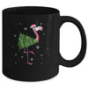 Funny Flamingo Christmas Tree Xmas Light Gift Mug Coffee Mug | Teecentury.com