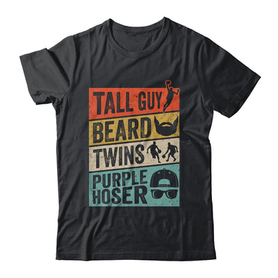 Funny For Kids Dude Tall Guy Beard Twins Purple Hoser Shirt & Hoodie | teecentury