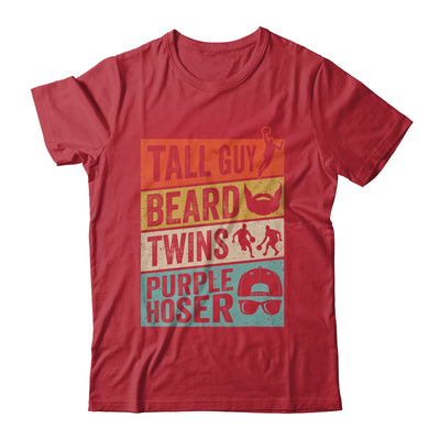 Funny For Kids Dude Tall Guy Beard Twins Purple Hoser Shirt & Hoodie | teecentury