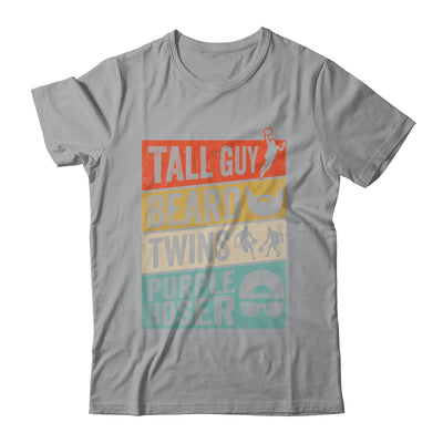 Funny For Kids Dude Tall Guy Beard Twins Purple Hoser Shirt & Hoodie | teecentury