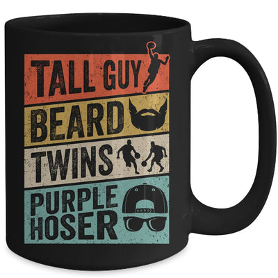 Funny For Kids Dude Tall Guy Beard Twins Purple Hoser Mug | teecentury