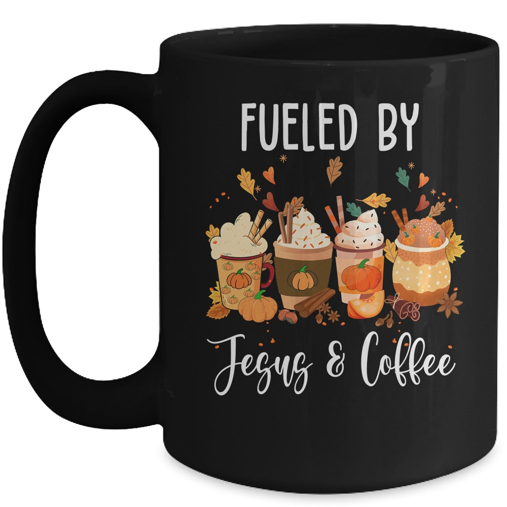Funny Fueled By Coffee Jesus Caffeine Lover Thanksgiving Day Mug | teecentury