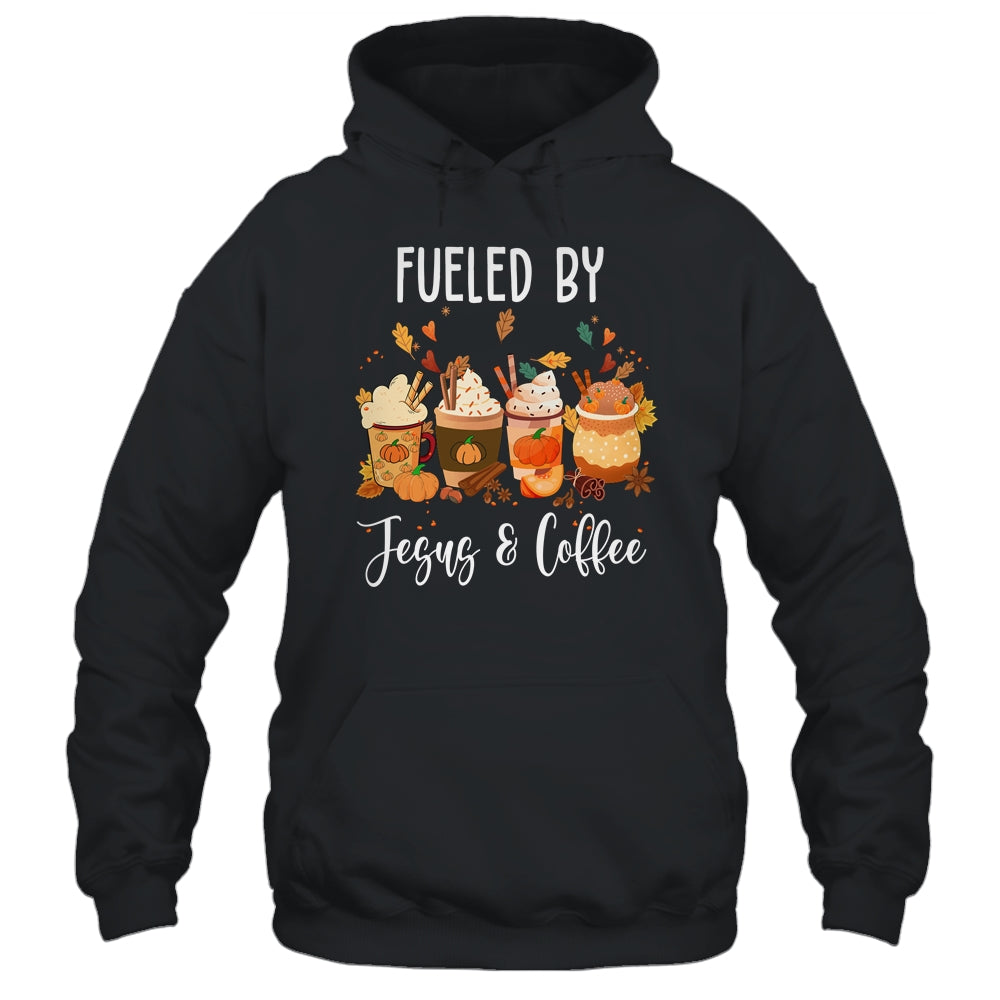 Funny Fueled By Coffee Jesus Caffeine Lover Thanksgiving Day Shirt & Hoodie | teecentury