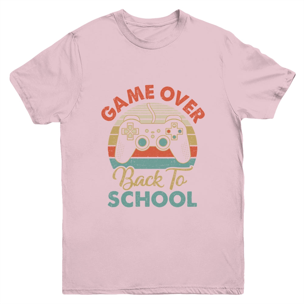 Funny Game Over Teacher Student Controller Back To School Youth Shirt | teecentury
