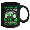 Funny Gaming Every Now And Then I Leave My Room Gamer Mug | teecentury