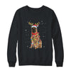 Funny German Shepherd Christmas Tree Santa Reindeer Pajamas T-Shirt & Sweatshirt | Teecentury.com