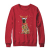 Funny German Shepherd Christmas Tree Santa Reindeer Pajamas T-Shirt & Sweatshirt | Teecentury.com