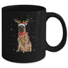 Funny German Shepherd Christmas Tree Santa Reindeer Pajamas Mug Coffee Mug | Teecentury.com
