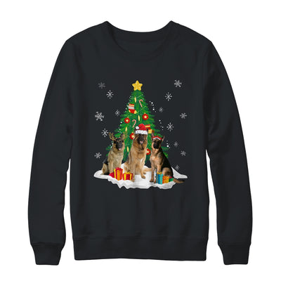 Funny German Shepherd Ugly Christmas Dog Lovers Women Shirt & Sweatshirt | teecentury