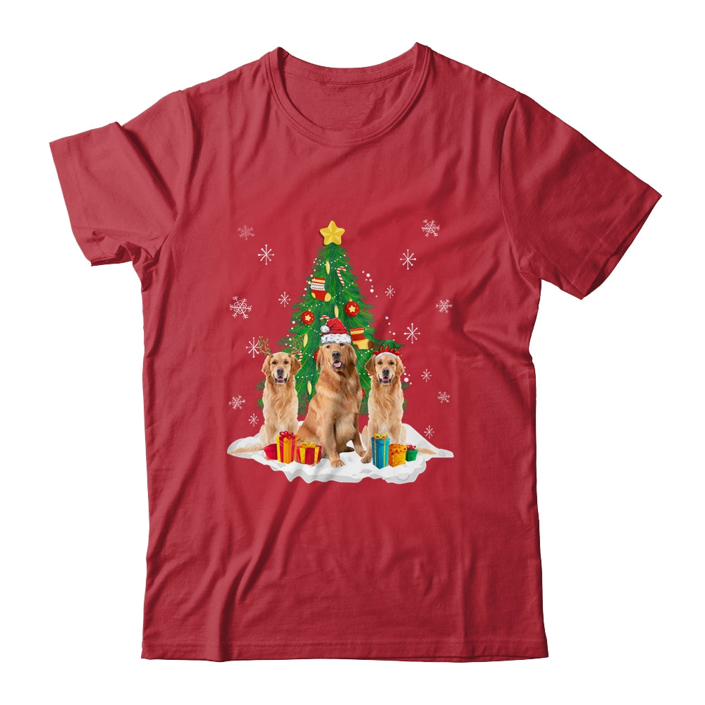 Funny Golden Retriever Ugly Christmas Dog Lovers Women Shirt & Sweatshirt | teecentury