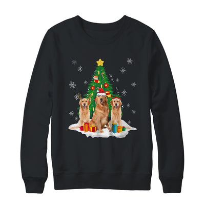 Funny Golden Retriever Ugly Christmas Dog Lovers Women Shirt & Sweatshirt | teecentury