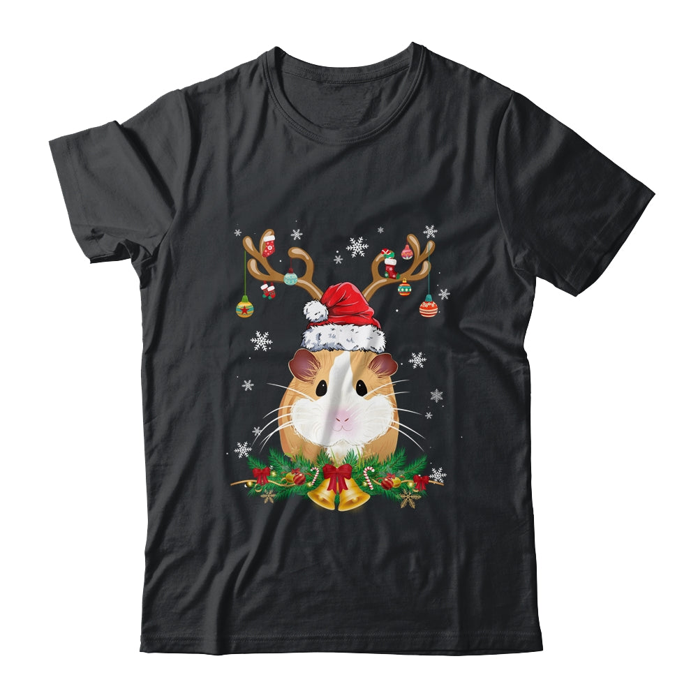 Funny Guinea Pig Reindeer Lights Ornament Santa Christmas Xmas Shirt & Sweatshirt | teecentury