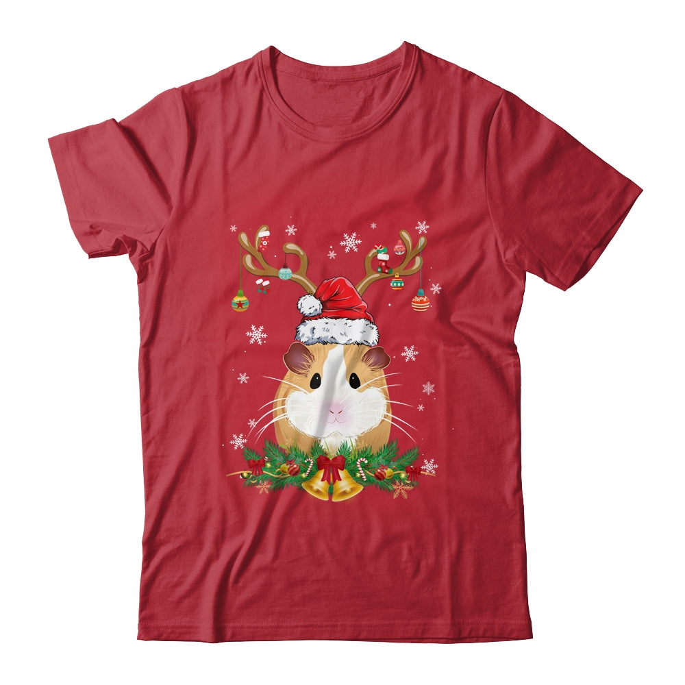 Funny Guinea Pig Reindeer Lights Ornament Santa Christmas Xmas Shirt & Sweatshirt | teecentury