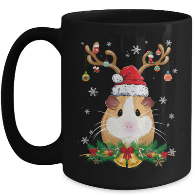 Funny Guinea Pig Reindeer Lights Ornament Santa Christmas Xmas Mug | teecentury