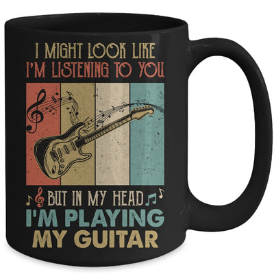 Funny Guitar Design For Men Guitarist Guitar Player Vintage Mug | teecentury