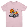 Funny Halloween Skeleton Monster Truck Boys Girls Youth Shirt | teecentury