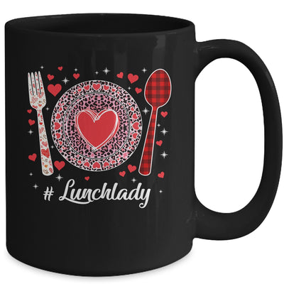 Funny Happy Valentine's Day Lunch Lady Women Matching Mug Coffee Mug | Teecentury.com