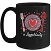 Funny Happy Valentine's Day Lunch Lady Women Matching Mug Coffee Mug | Teecentury.com