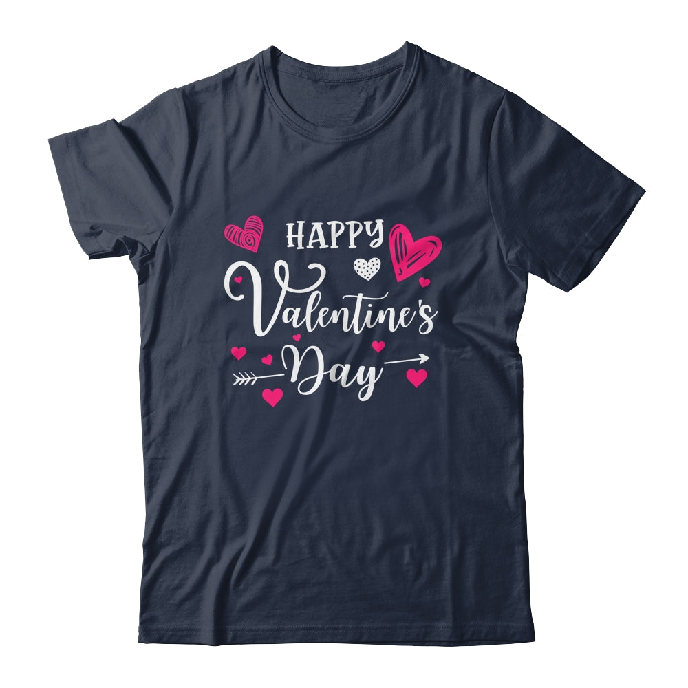 Funny Happy Valentines Day Heart For Women Men Couples T-Shirt & Tank Top | Teecentury.com