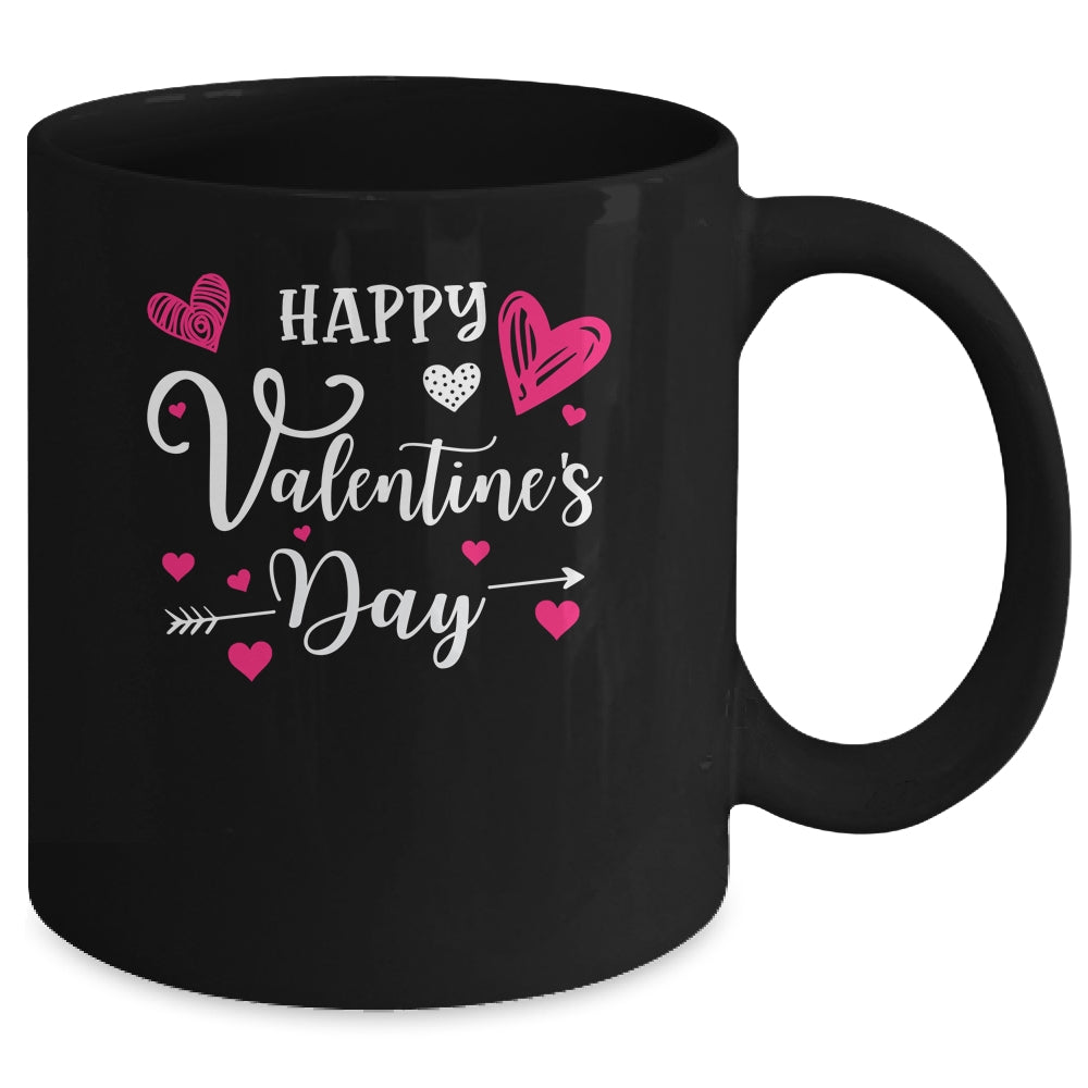 Funny Happy Valentines Day Heart For Women Men Couples Mug Coffee Mug | Teecentury.com
