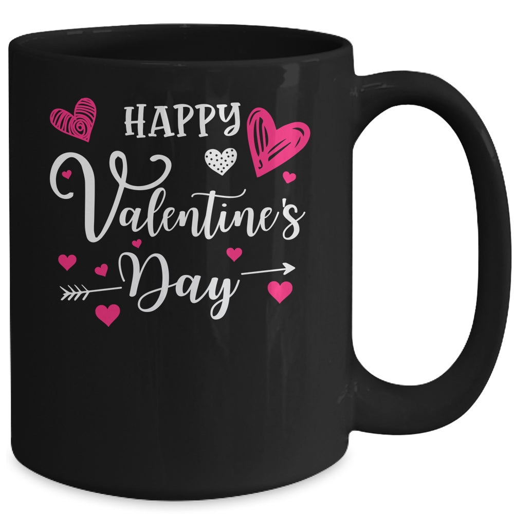 Funny Happy Valentines Day Heart For Women Men Couples Mug Coffee Mug | Teecentury.com