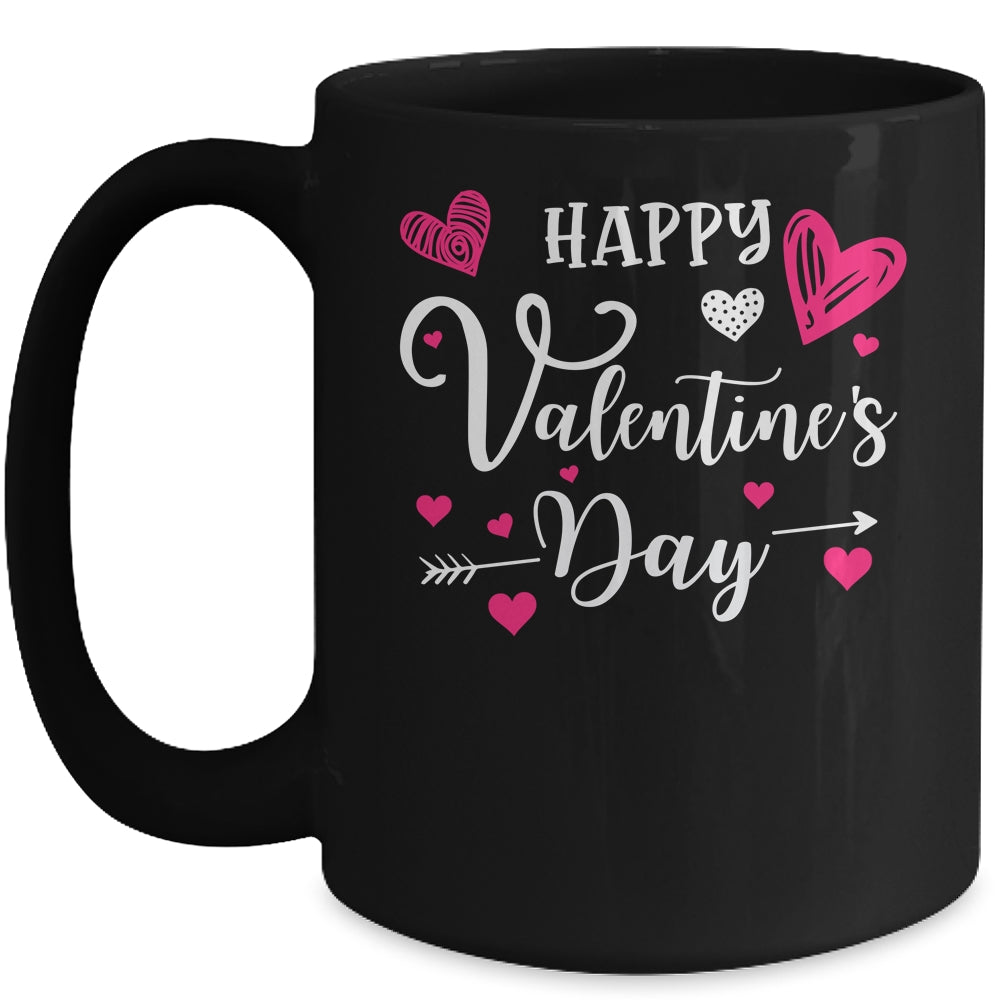 Funny Happy Valentines Day Heart For Women Men Couples Mug Coffee Mug | Teecentury.com