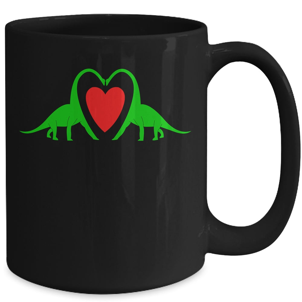 Funny Hearts Love Dinosaur Valentine's Day Gift Boys Girls Mug Coffee Mug | Teecentury.com